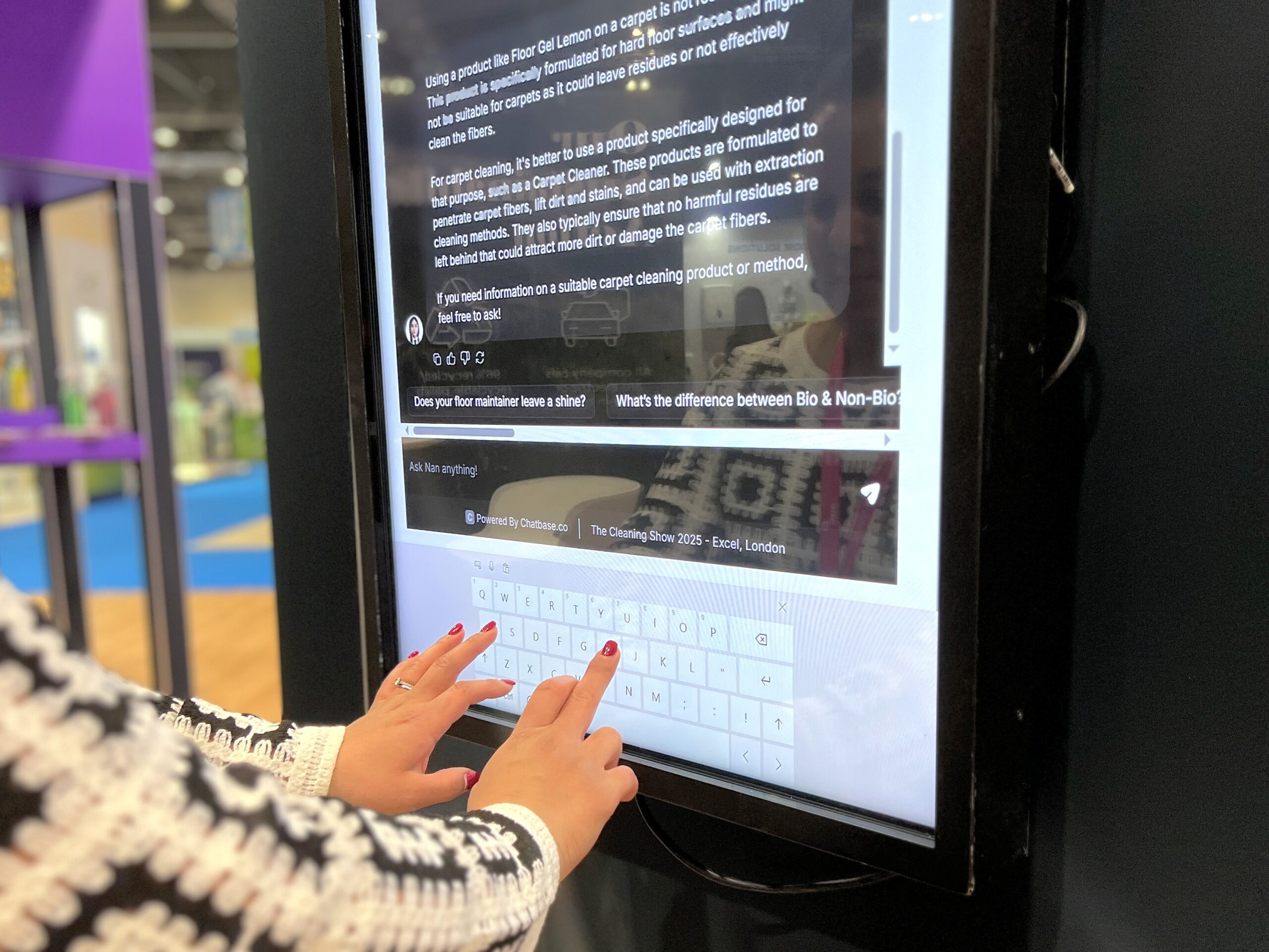 Mirius London Cleaning Show 2025_Ask_Nan_In_Use